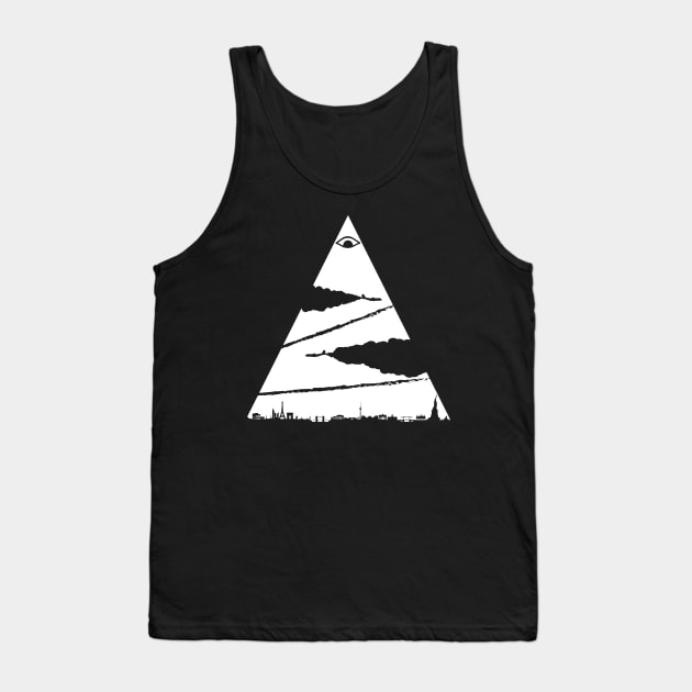 Chemtrails Pyramid Tank Top by KerzoArt